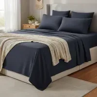 INTERIOTEX Sabanas Premium de Algodon Bramante 144 HILOS – INTX0002-PLAZA Y MEDIA
