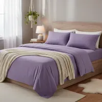 INTERIOTEX Sabanas Premium de Algodon Bramante 144 HILOS – INTX0013-2 PLAZAS