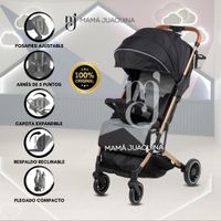 Coche Maleta para Bebé «LAINEE» de Fácil Plegado Negro