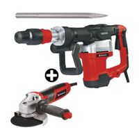 COMBO Einhell: Martillo Demoledor PRO 1500W + Amoladora 4 1/2"" 850w Tc-ag 125