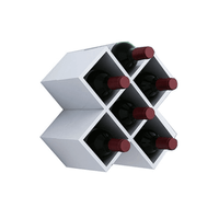 BAR DARIAN CAPACIDAD PARA 6 BOTELLAS BLANCO MUEBLES BONNO