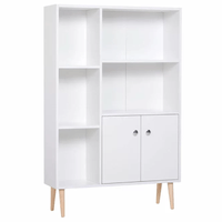 Librero Esteban Color blanco Muebles Bonno