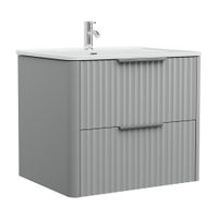 Vanitorio Herencia Gris + Lavatorio Resina 60cm 60x47x48