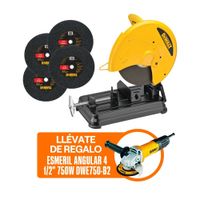 Tronzadora 14"" + Esmeril Angular 4-1/2 750W + 4 Discos D28730