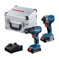 Combo Bosch: Taladro Gsb 185-li + Atornillador Gdr 18v-215 + Maletin Aluminio