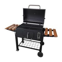 Parrilla Pro A Carbón + 2 Bandejas Laterales