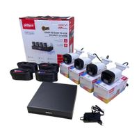 Kit 4 Cámaras Tubulares Smart Light 2Mp Dahua