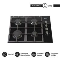 Cocina Encimera Fdv Crystal I 4gl 60cm Gas GLP
