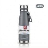 Termo Tomatodo De 800 ML Acero Inoxidable Color Plomo