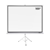 Ecran Pantalla para Proyector 100 Pulgadas con Trípode Blanco Mate