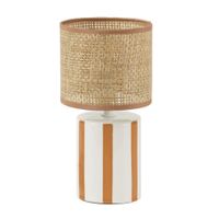 Lámpara de Mesa Trama Naraja 28cm Decore