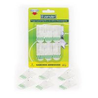 Gancho Transparente 6 unidades 225gr Zender