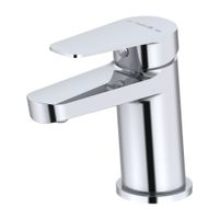 Mezcladora Monocomando de Lavatorio Monocomando Baja Eros Cromada Trebol
