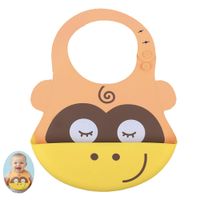 Babero Silicona Con Atrapa Comida Para Bebe Baby Froggie Mono