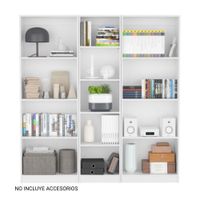 Combo Modular: 1 Estante 45cm y 2 Estantes 62cm Home Blanco