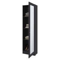 Ropero 1 Puerta Espejo Praga Wengue 180x49x30cm