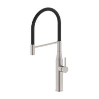 Griferia Eco Monocomando Alto con pico flexible Inoxidable Trebol
