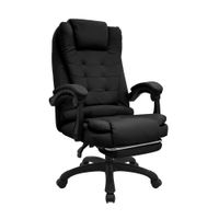 Silla de Oficina Ruhig con Reposapiés Negro Bonno