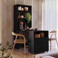 Alacena Mesa Duo Black 69.5cm Kits Parana