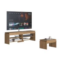 Set Mesa para TV 65"" + Mesa de centro Toronto Beige/Maple Delmarco