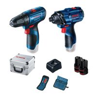 Combo Bosch: Taladro GSR 120 + Atornillador GDR 120 + Maletin Aluminio Bosch