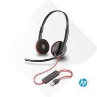 Auriculares Poly Blackwire 3220 USB-C Stereo con Adaptador USB-A