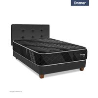 Juego de Dormitorio Americano DRIMER Pocket Snow Black 2 Plazas Gris