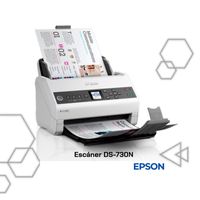 Escáner Epson DS-730N Dúplex ADF 100 Hojas Ethernet