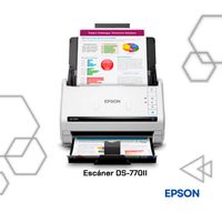 Escáner Epson DS-770 II Dúplex 45 ppm ADF 100 Hojas USB 3.0