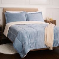 Edredon OI26 Zigzag Sherpa Acero