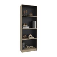 Estante 4 Niveles Home-E1 Cartagena/Wengue 180.6x62.8x29.9cm Tuhome