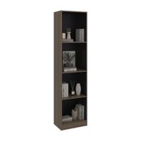 Estante 5 Niveles Home-E2 Avellana/Wengue 180.6x45x29.9cm Tuhome