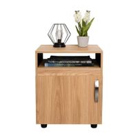 Velador 1 Puerta Barilo Fresno/Wengue 55x45x40.3cm Tuhome