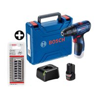 COMBO Atornillador 12V GSR 120 + 1 Batería + Set puntas PH-PZ x 25mm Impact Control 8 piezas Bosch