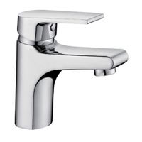 Mezcladora Monocomando de Lavatorio Vainsa Bajo Roma Cromado