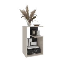 Mesa Lateral Everett Capri/Wengue 63.4x39.8x30cm Tuhome