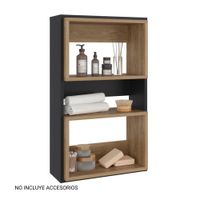 Mueble Auxilar Muro Baño Eco Wengue y Fresno Tuhome