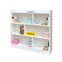 Organizador Escolar Librero estante Melamina color Blanco - TEMEL
