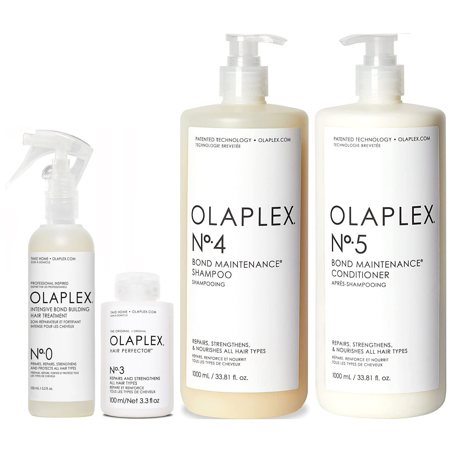 Olaplex N°0 + N°3 + N°4 1000ml + N°5 1000ml Tratamiento Reparador