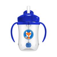 Vaso de Transición con cañita de 9oz , Azul Zorro TC91012