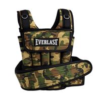 CHALECO LASTRE CON PESO 10Kg REGULABLE PARA CALISTENIA CROSSFIT MODELO CAMUFLADO COLOR VERDE