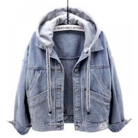 Casaca Jeans Mujer Celeste Talla 28