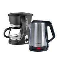 Combo Café- Cafetera Electrica 800W + Hervidor Eléctrico 1500W