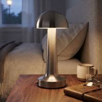 Lámpara de Mesa Decorativa Hongo Silver 21cm Ico
