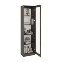 Vitrina 1 Puerta Home-E6 Milan/Blanco 180.6x45x31.3cm Tuhome
