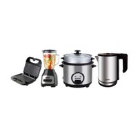 Combo Taurus: Licuadora Bl-600 + Olla Arrocera + Hervidor + Grill Inoxidable