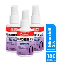 Loción Minoxidil Mujer 2% - Dermo Sumak 3 Uni