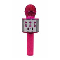 Micrófono Karaoke Rosado Glitter Prolink