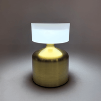 Lámpara de Mesa Decorativa LED Recargable Dorada 9x15cm