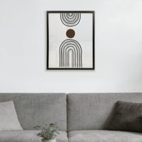 Cuadro Canva con marco Eclipse Abstracto 42x53cm